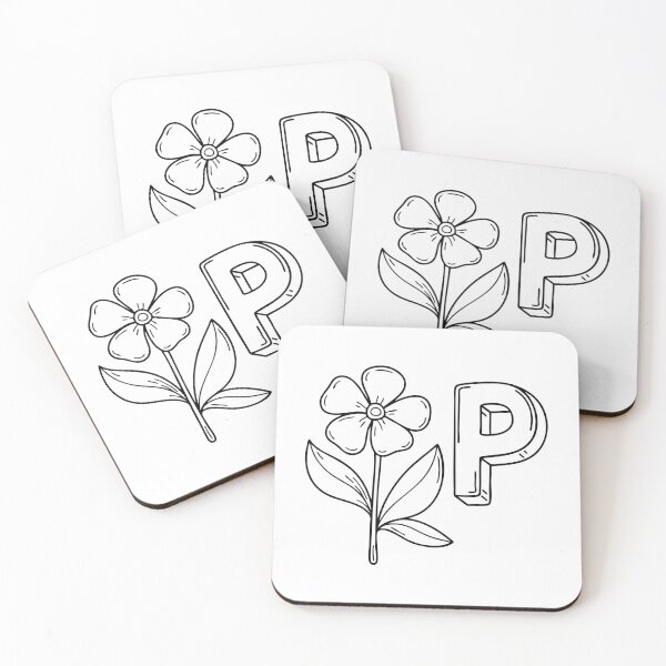 Item preview, An illustration of letter P stand for periwinkle designed and sold by rasagamastore.