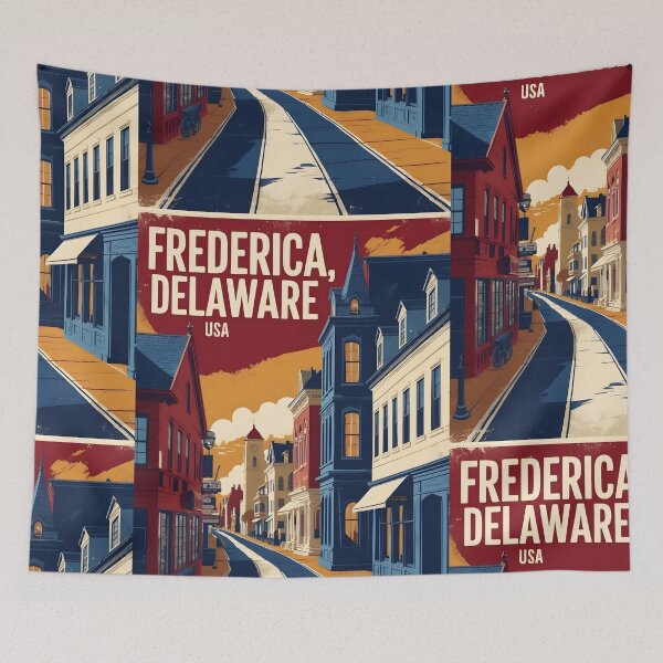 Item preview, Frederica Island Delaware USA Vintage Travel Tourism designed and sold by TravelersGems.