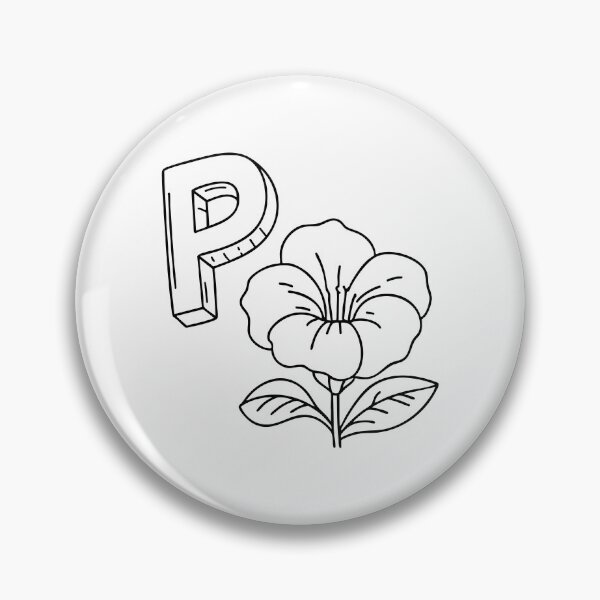 Item preview, An illustration of letter P stand for petunia designed and sold by rasagamastore.