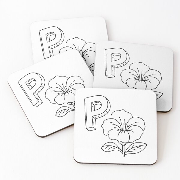 Item preview, An illustration of letter P stand for petunia designed and sold by rasagamastore.