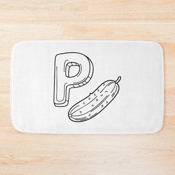 Item preview, An illustration of letter P stand for pickle designed and sold by rasagamastore.