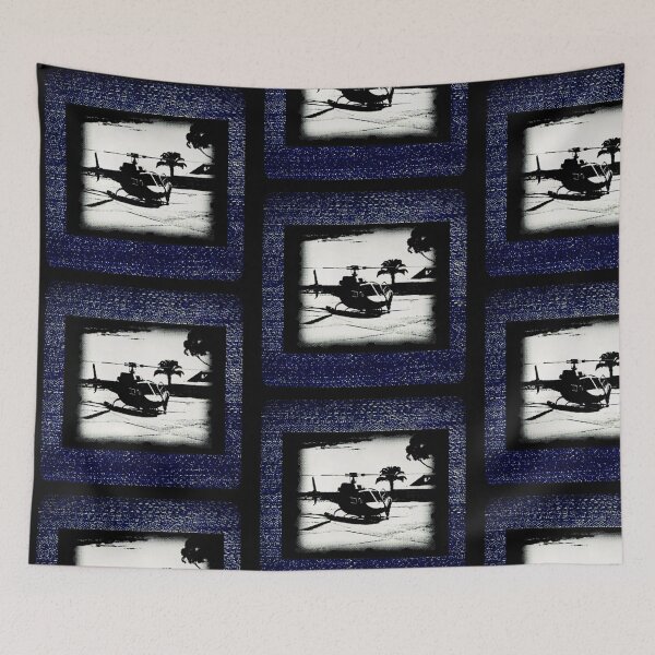 Item preview, Helicopter Paradise Blue designed and sold by Secret-Lama.