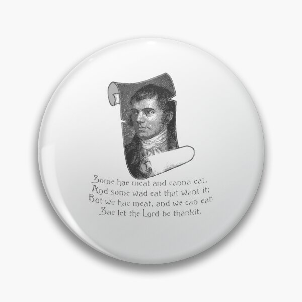 Artikelvorschau, Das Selkirk Grace Burns Night Supper Gebet in Grau entworfen und verkauft von taiche.