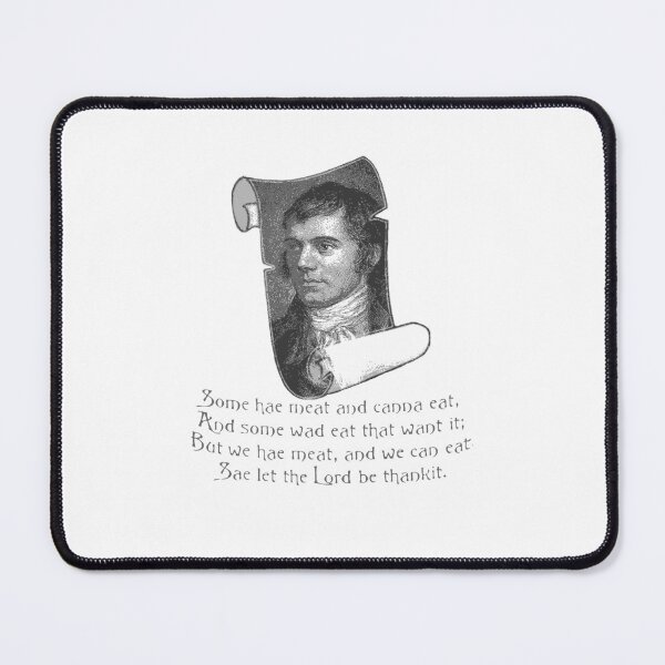 Item preview, The Selkirk Grace Burns Night Supper Prayer In Grey designed and sold by taiche.