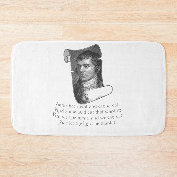 Item preview, The Selkirk Grace Burns Night Supper Prayer In Grey designed and sold by taiche.