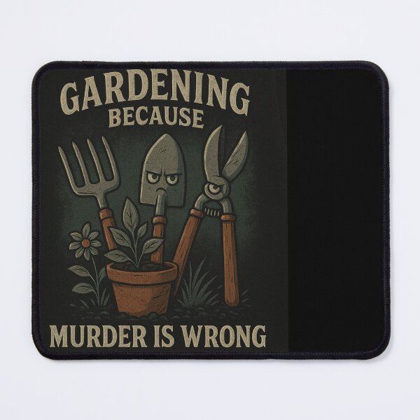 Item preview, Gardening Because Murder Is Wrong designed and sold by Tookiester.