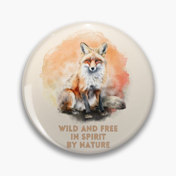 Item preview, Wild and Free in Spirit by Nature - Watercolor Fox Design designed and sold by Fadastic.