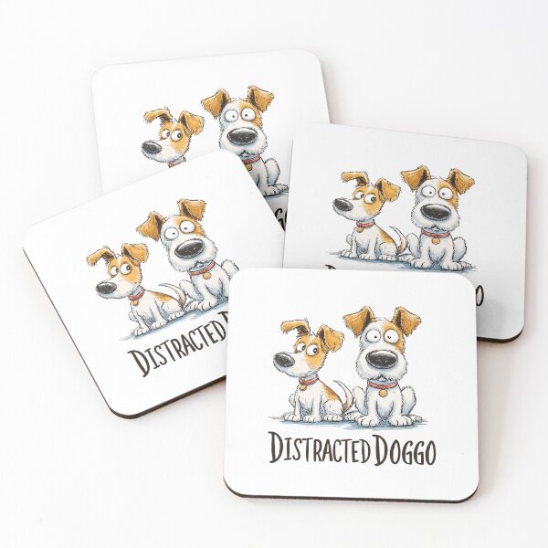 Item preview, Distracted Doggo - Funny & Curious Dogs designed and sold by hamishby.
