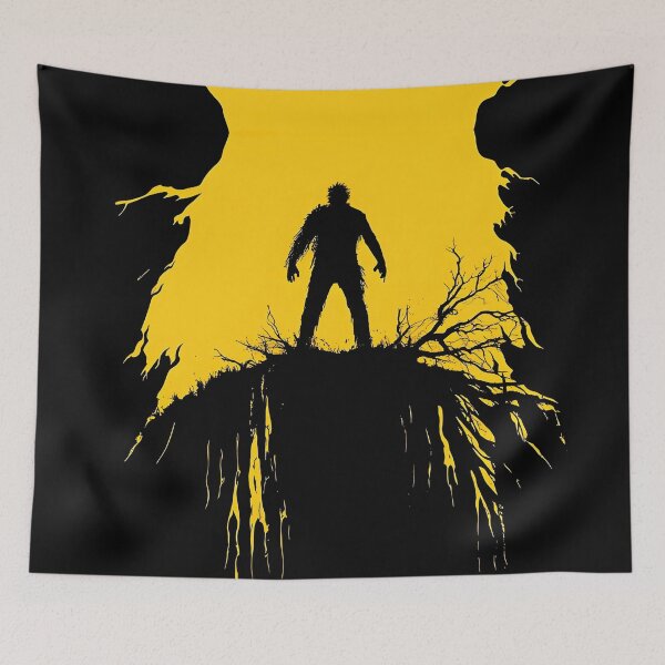 Item preview, Horror Pit Menacing Figure Creepy Downhole Perspective Art designed and sold by Shoot-The-Moon.