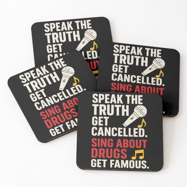 Item preview, Speak Truth Get Cancelled | Satirical Music Culture Commentary T-Shirt designed and sold by TeeTimeTreasure.