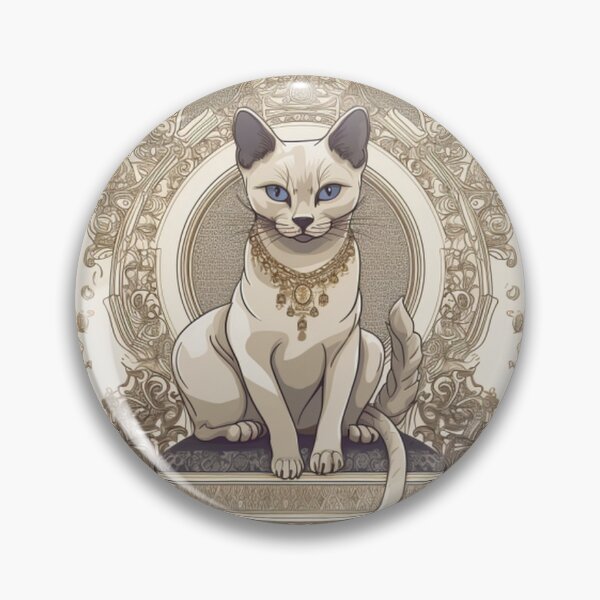 Item preview, Regal Siamese Cat designed and sold by PaintbrushPlace.