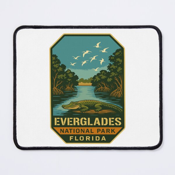 Item preview, Everglades National Park Retro Swamp Wildlife Sticker designed and sold by Ismeal Von.