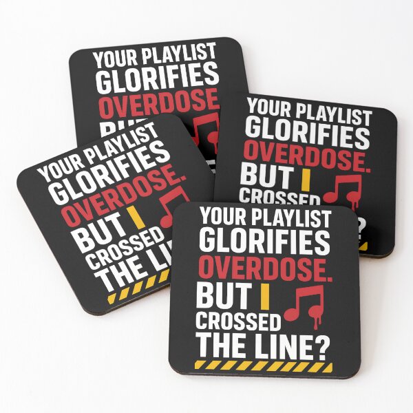 Item preview, Your Playlist Glorifies Overdose But I Crossed the Line? | Satirical Truth T-Shirt designed and sold by TeeTimeTreasure.