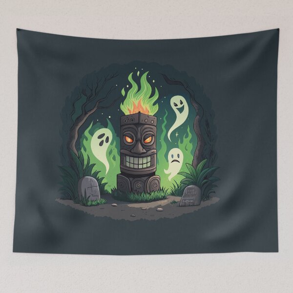 Item preview, Tiki Halloween designed and sold by bihtti.
