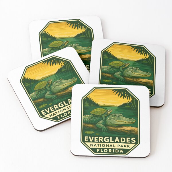Item preview, Everglades National Park Retro Swamp Wildlife Sticker designed and sold by Ismeal Von.
