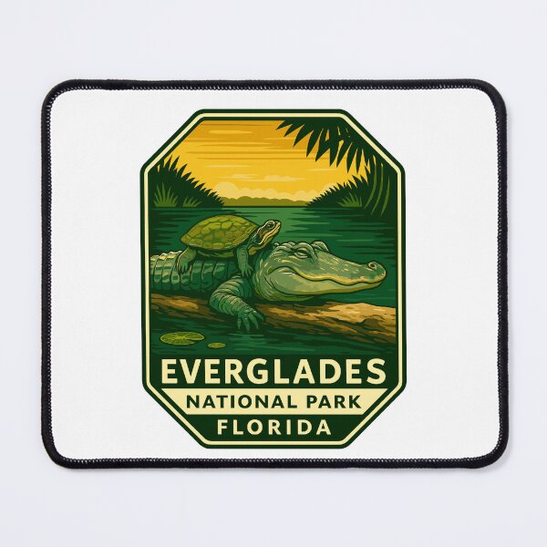 Item preview, Everglades National Park Retro Swamp Wildlife Sticker designed and sold by Ismeal Von.