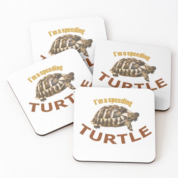 Item preview, I'm speeding Turtle and Turtles and funny Animals and Funny Gift For Friends designed and sold by QuickEyes.
