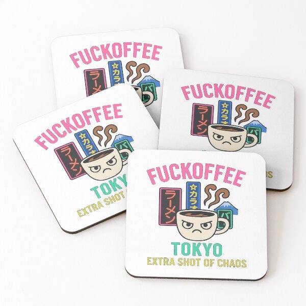 Item preview, Fuckoffee Tokyo – Extra Shot of Chaos | Caffeine Addict  designed and sold by Globalcitytees.