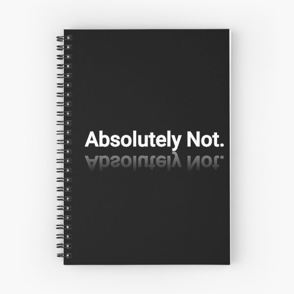 Item preview, "Absolutely Not" – Bold Statement Typography Design designed and sold by WittyUnknown.
