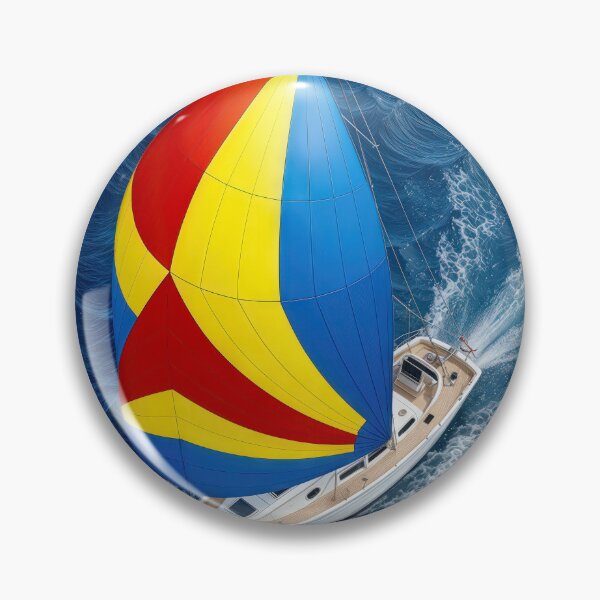 Item preview, Overhead View Of a Colorful Spinnaker On a Sailboat designed and sold by Maria Dryfhout.