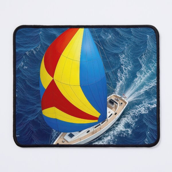 Item preview, Overhead View Of a Colorful Spinnaker On a Sailboat designed and sold by Maria Dryfhout.