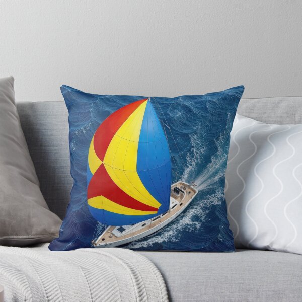 Item preview, Overhead View Of a Colorful Spinnaker On a Sailboat designed and sold by Maria Dryfhout.