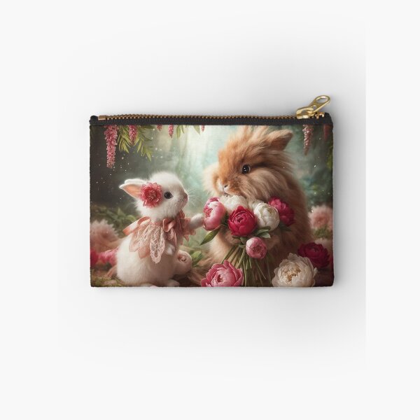 Item preview, Bunnies Love Peonies designed and sold by Krys Bailey.