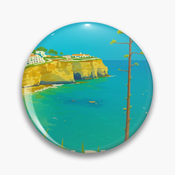 Item preview, Carvoeiro Algarve Portugal Vintage Travel Poster designed and sold by GG WALL ART.