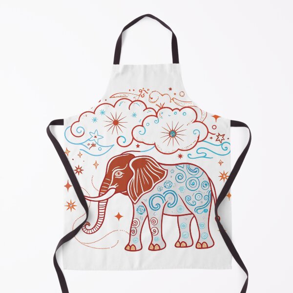 Item preview, Celestial Elephant – Whimsical Tribal Cosmic Art designed and sold by Artsprint941.