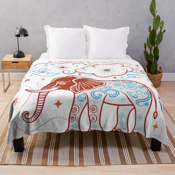 Item preview, Celestial Elephant – Whimsical Tribal Cosmic Art designed and sold by Artsprint941.