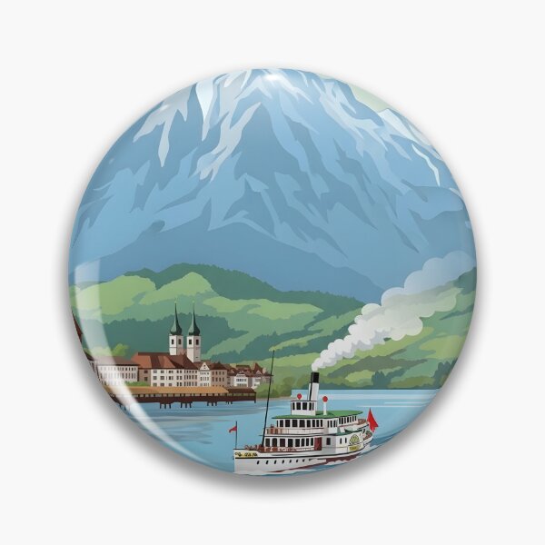Item preview, Storybook Waters – Lake Lucerne, Switzerland designed and sold by pixelated_echoes.