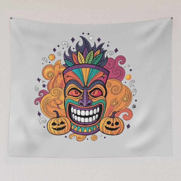 Item preview, Tiki Halloween designed and sold by bihtti.