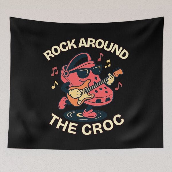 Item preview, Rock Around The Croc Cartoon designed and sold by Text2tee.