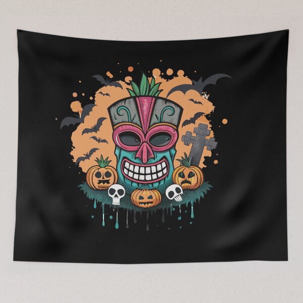 Item preview, Tiki Halloween designed and sold by bihtti.