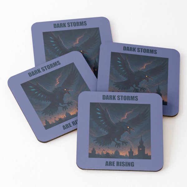 Item preview, Ravenstorm Over Prague – Raven-Kaiju Awakens designed and sold by SlatoMato.