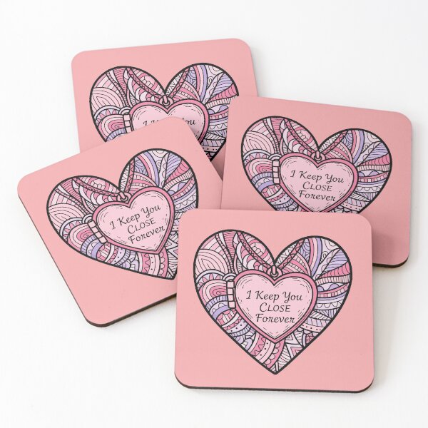 Item preview, I Keep You Close Forever Locket Heart designed and sold by Owcomm.