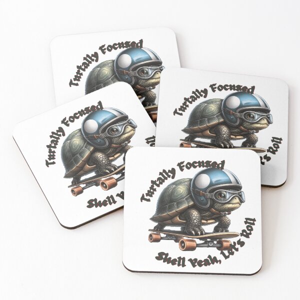 Item preview, Turtally Focused, "Shell Yeah, Let’s Roll" designed and sold by InspoDrip-ArtStudio.