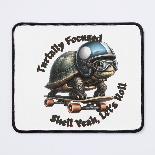 Item preview, Turtally Focused, "Shell Yeah, Let’s Roll" designed and sold by InspoDrip-ArtStudio.