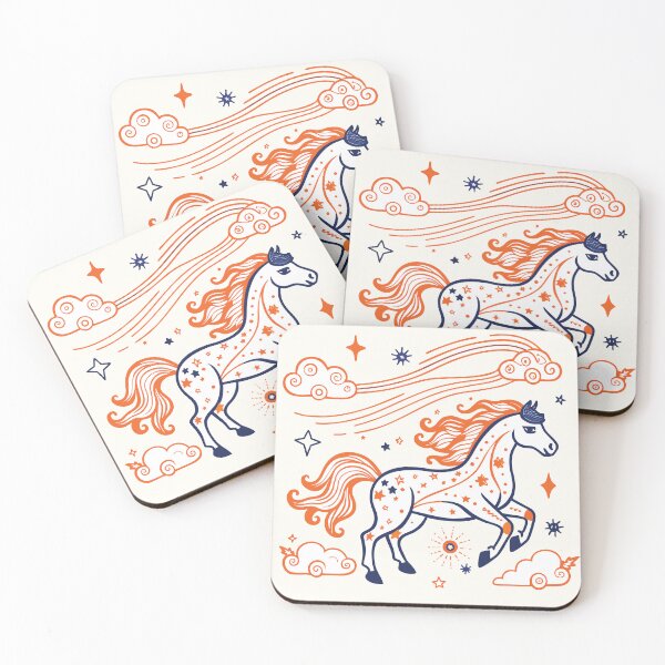 Item preview, Celestial Horse – Fantasy Starry Sky Equestrian Art designed and sold by Artsprint941.