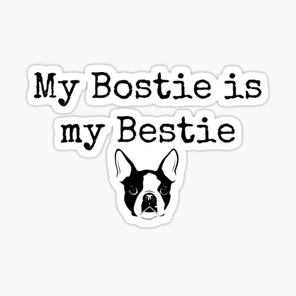 Item preview, My Bostie is my Bestie Cute Boston Terrier Gift designed and sold by Fllofwndr.