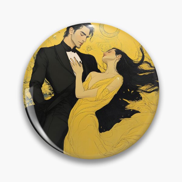 Item preview, Romantic Moonlit Dance Elegant Couple Art Nouveau Style designed and sold by Shoot-The-Moon.
