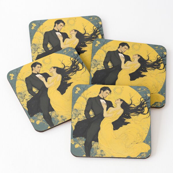 Item preview, Romantic Moonlit Dance Elegant Couple Art Nouveau Style designed and sold by Shoot-The-Moon.