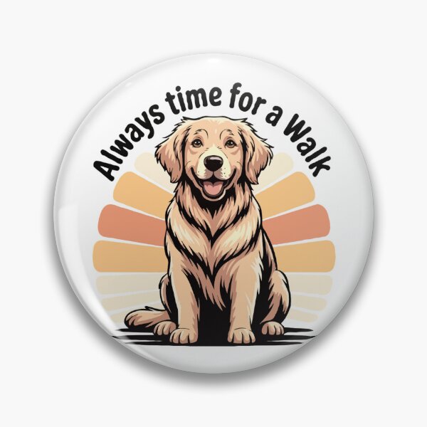 Item preview, Always Time for a Walk -Golden Retriever Dog Lover designed and sold by The Real Life Symphony.