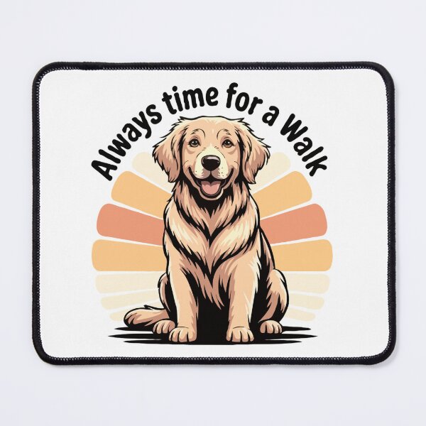 Item preview, Always Time for a Walk -Golden Retriever Dog Lover designed and sold by The Real Life Symphony.