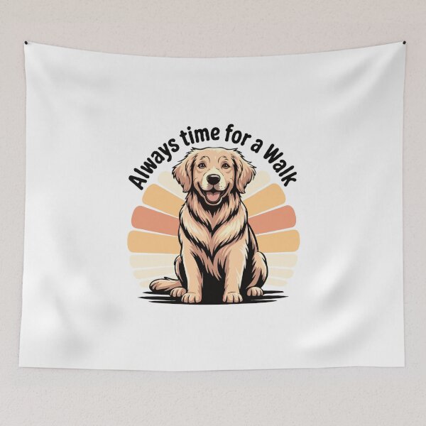 Item preview, Always Time for a Walk -Golden Retriever Dog Lover designed and sold by The Real Life Symphony.