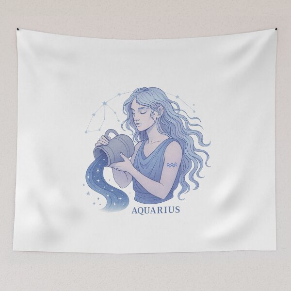 Item preview, Aquarius Zodiac Birthday Gift | Zodiac Sign Astrological Design designed and sold by VeroChaos.