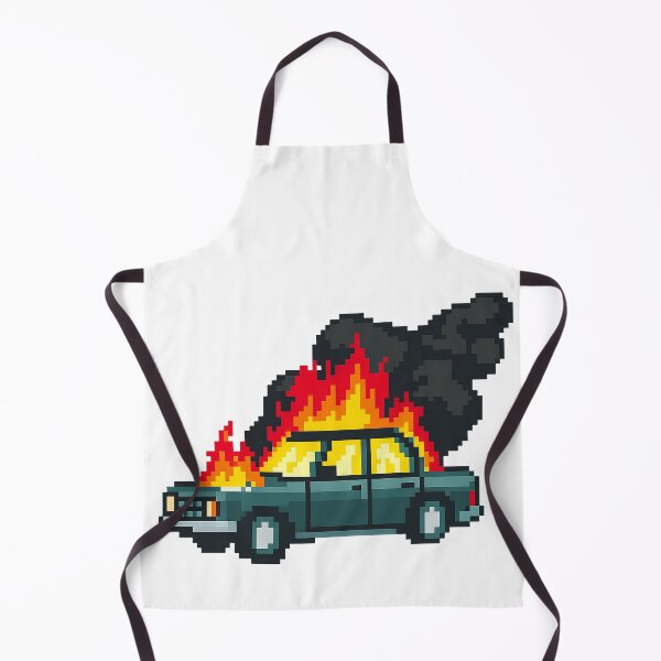 Item preview, Pixel Car on Fire – Chaos in 8-Bit designed and sold by Kunst-Shirt.