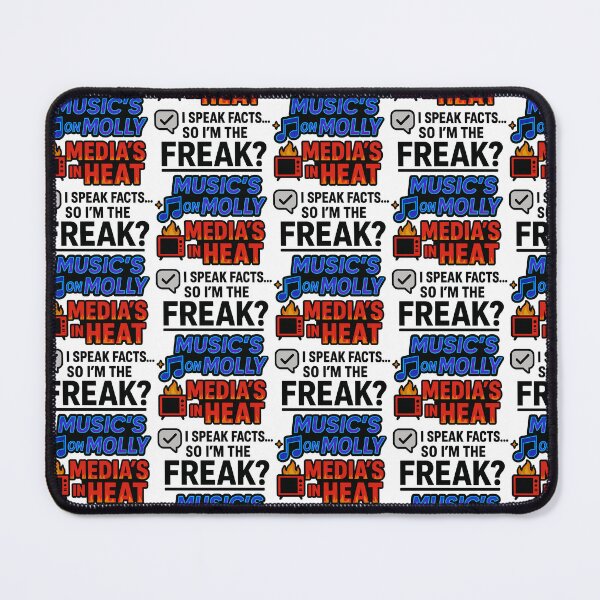 Item preview, Music’s on Molly, Media’s in Heat, I Speak Facts So I’m the Freak? | Neon Satire T-Shirt designed and sold by TeeTimeTreasure.