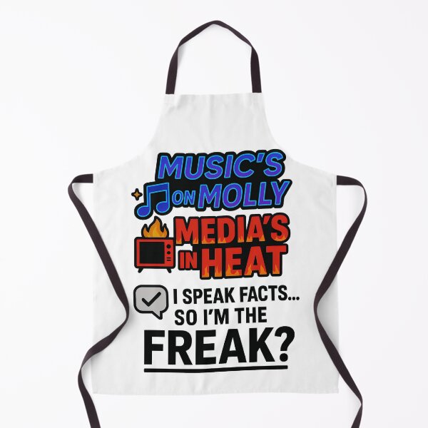 Item preview, Music’s on Molly, Media’s in Heat, I Speak Facts So I’m the Freak? | Neon Satire T-Shirt designed and sold by TeeTimeTreasure.