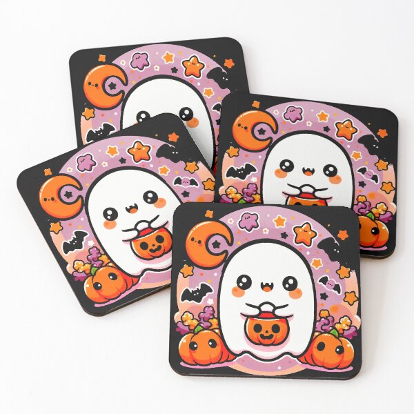 Item preview, Cute Kawaii Ghost Halloween Design – Fun Pastel Spooky Illustration designed and sold by  Ojo de Lilith.
